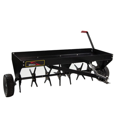 Brinly PA-482BH-A2 48-In Tow-Behind Plug Aerator, Matte Black