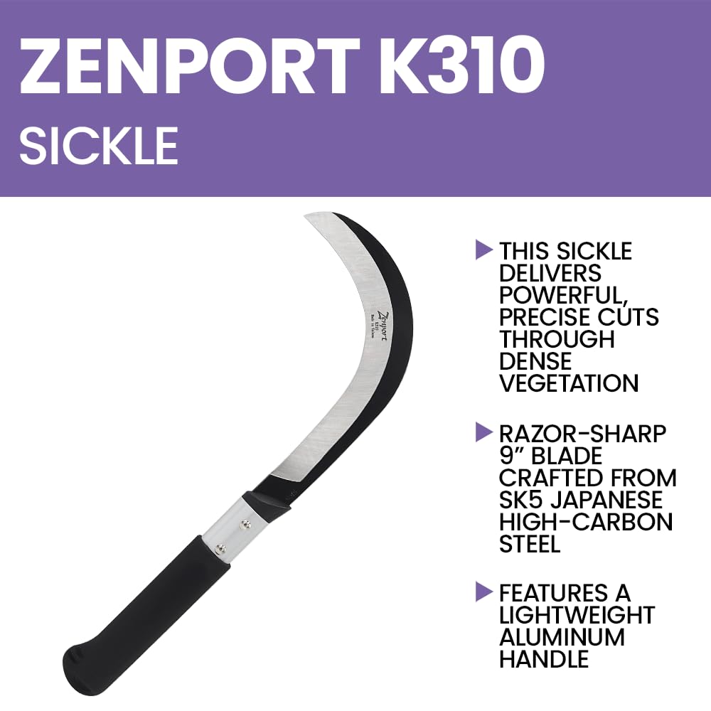 Zenport K310 Harvest Sickle Carbon Steel Blade 12-Pack