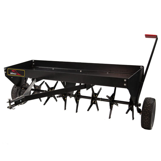 Brinly PA-482BH-A2 48-In Tow-Behind Plug Aerator, Matte Black