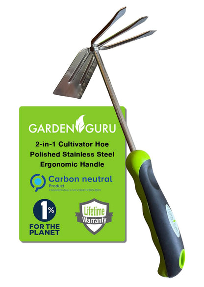 Garden Guru Hand Cultivator Rake Hoe – Stainless Steel, 50 Pcs