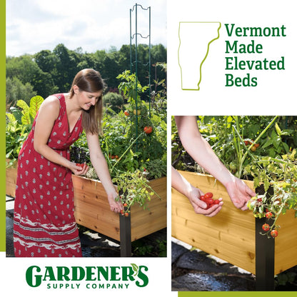 Gardener's Supply Elevated Cedar Raised Garden Bed – 2' x 8'