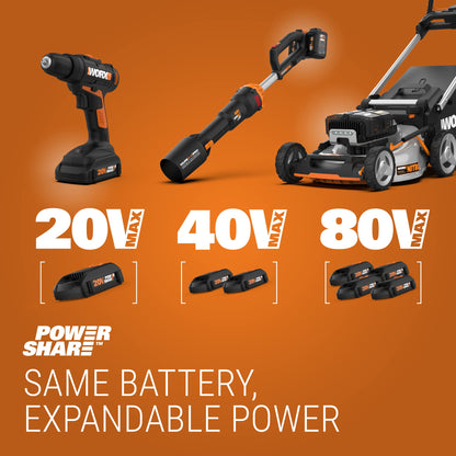 WORX WG170 20V 12" Cordless String Trimmer, Edger & Mini Mower