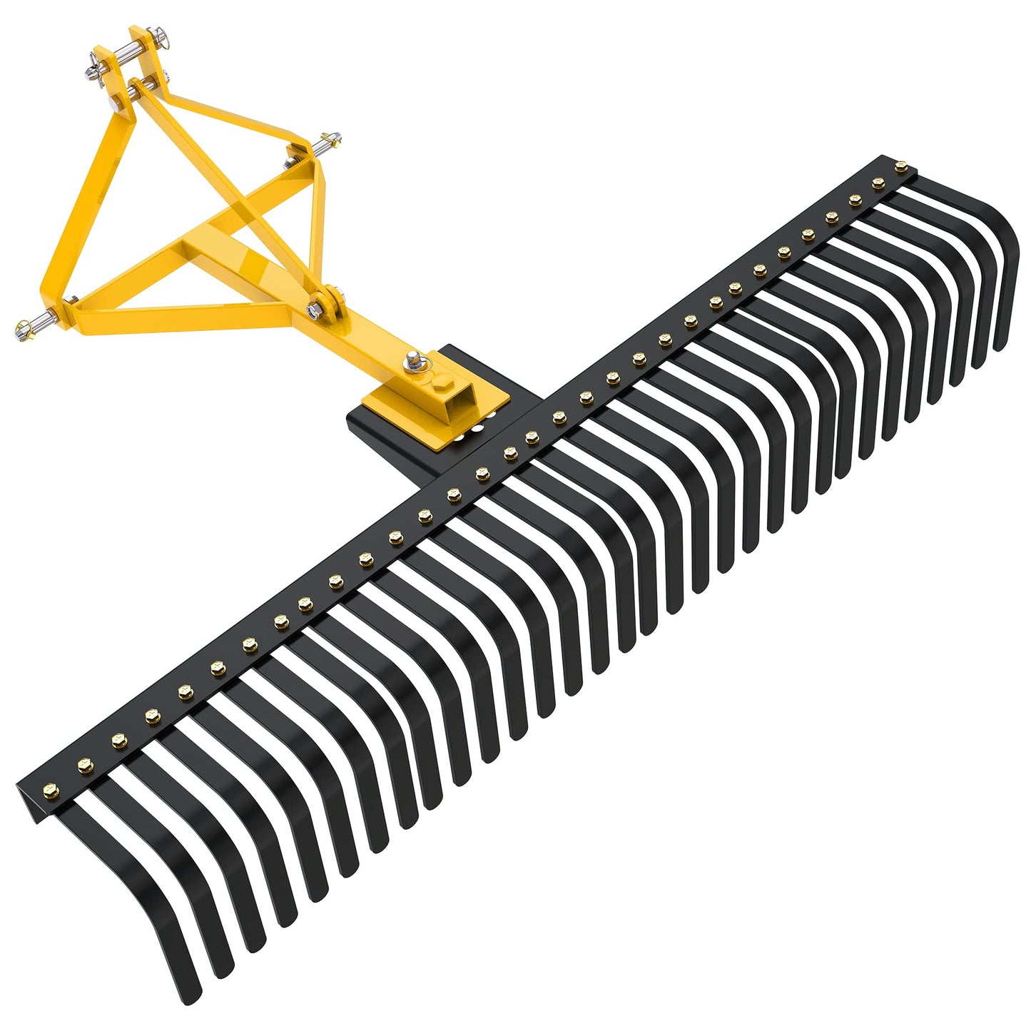 YITAMOTOR 5 FT 3-Point Landscape Rock Rake for CAT 1 Tractors