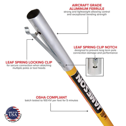 Jameson FG-Series Manual Pole Saw & Tree Pruner – Two 6-Ft Poles