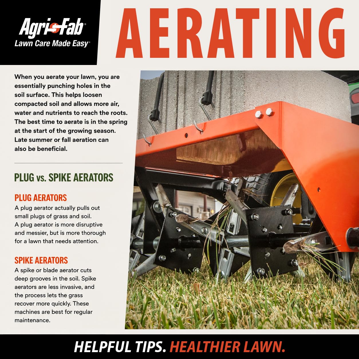 Agri-Fab 48-In Tow-Behind Plug Aerator with 32 Galvanized Knives