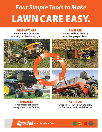 Agri-Fab 48-In Tow-Behind Plug Aerator with 32 Galvanized Knives