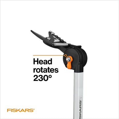 Fiskars 2-in-1 Extendable Pole Saw & Tree Pruner, 7.9–12 Ft Reach