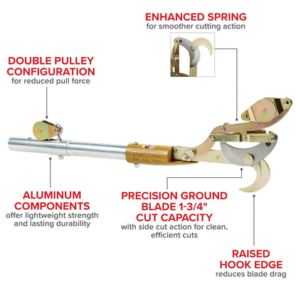 Jameson FG-Series Manual Pole Saw & Tree Pruner – Two 6-Ft Poles