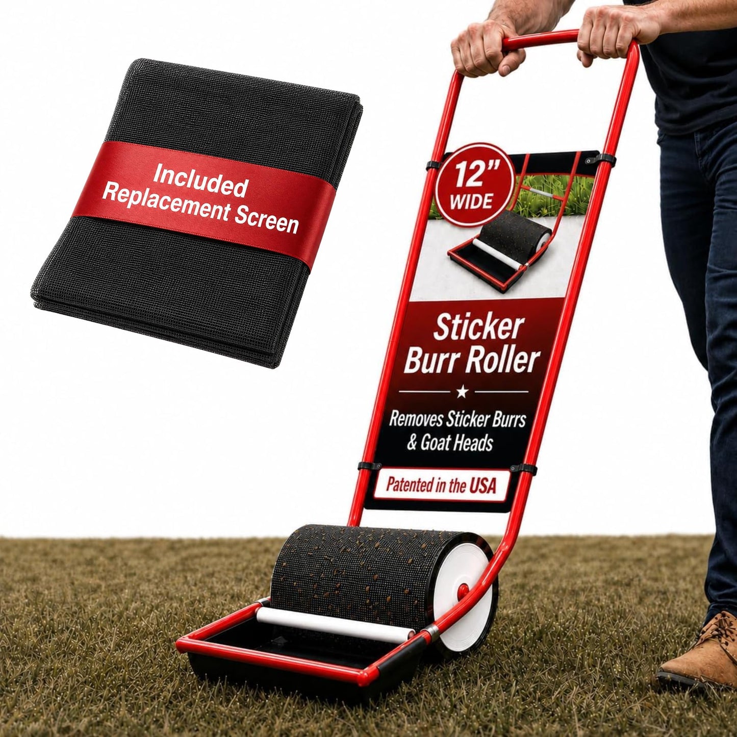 Sticker Burr Roller 12" – Yard Burr & Goathead Sticker Remover