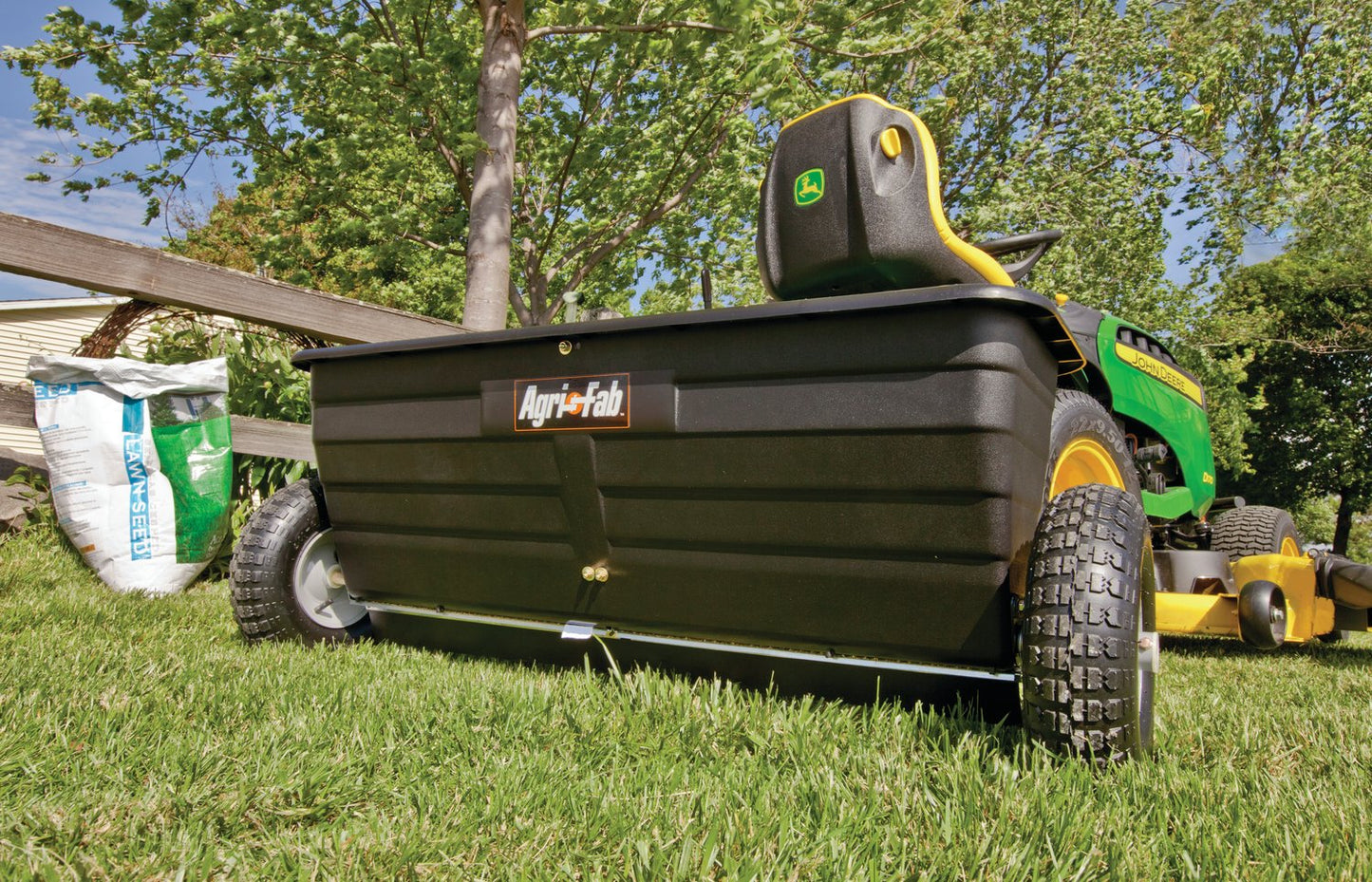 Agri-Fab 175 lb Tow-Behind Drop Spreader, 42-In Spread Width