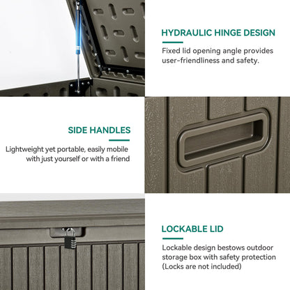 YITAHOME 320 Gallon Extra Large Outdoor Deck Storage Box