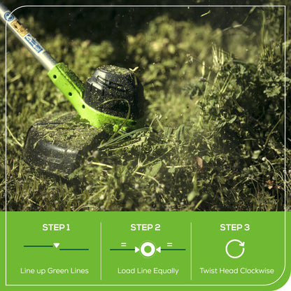 Greenworks 40V 12" String Trimmer & Blower Combo – 2.0Ah Battery