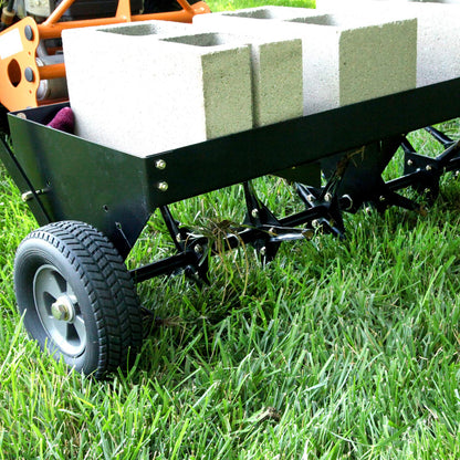 Brinly PA-482BH-A2 48-In Tow-Behind Plug Aerator, Matte Black