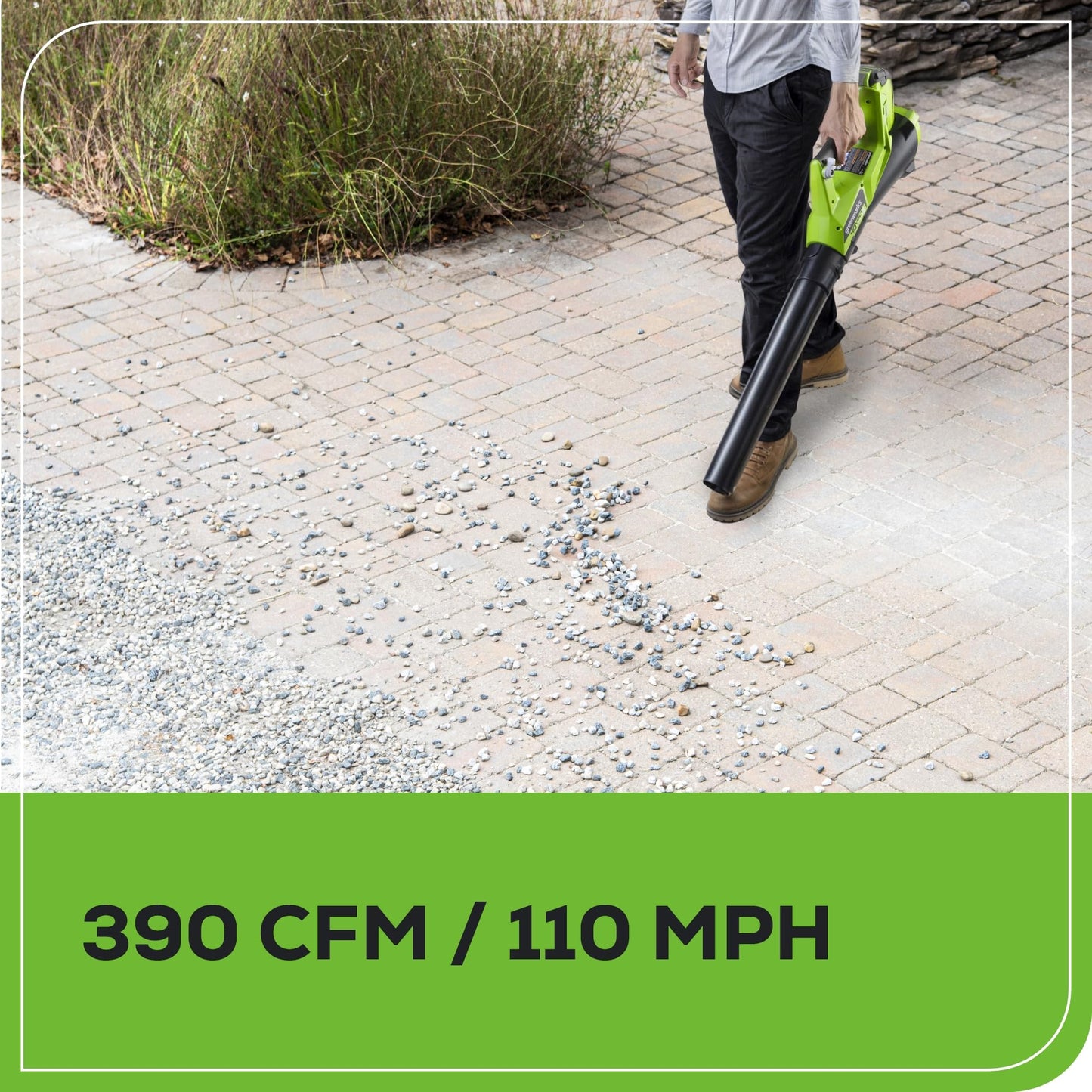 Greenworks 40V 12" String Trimmer & Blower Combo – 2.0Ah Battery