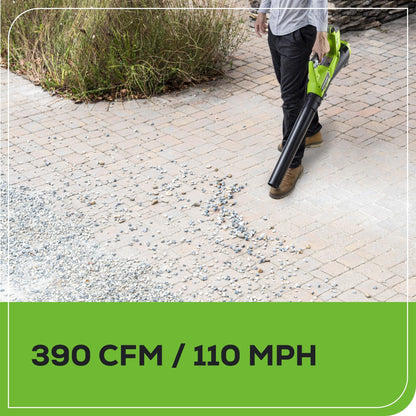 Greenworks 40V 12" String Trimmer & Blower Combo – 2.0Ah Battery