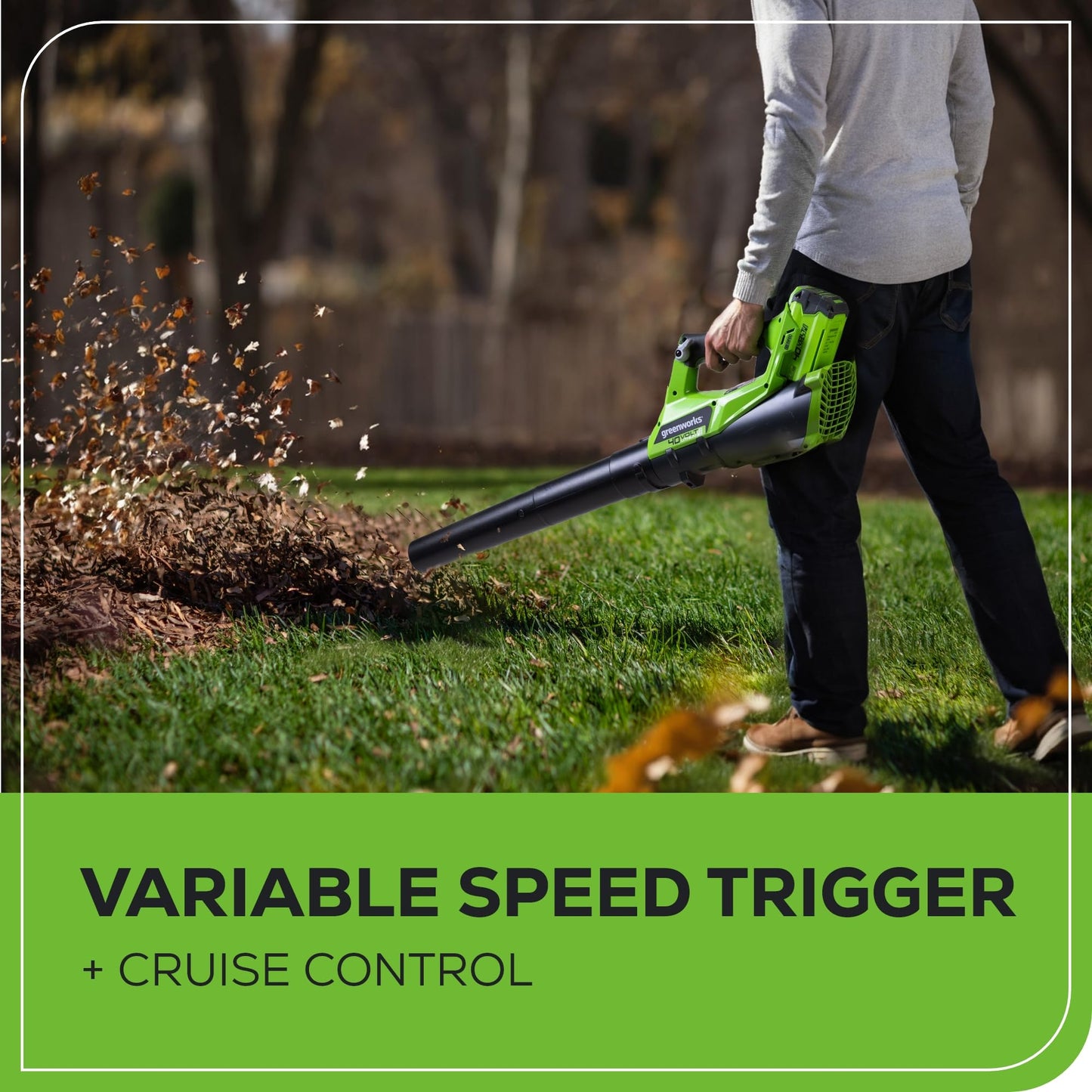 Greenworks 40V 12" String Trimmer & Blower Combo – 2.0Ah Battery