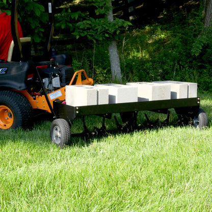 Brinly PA-482BH-A2 48-In Tow-Behind Plug Aerator, Matte Black