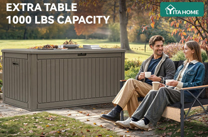 YITAHOME 320 Gallon Extra Large Outdoor Deck Storage Box
