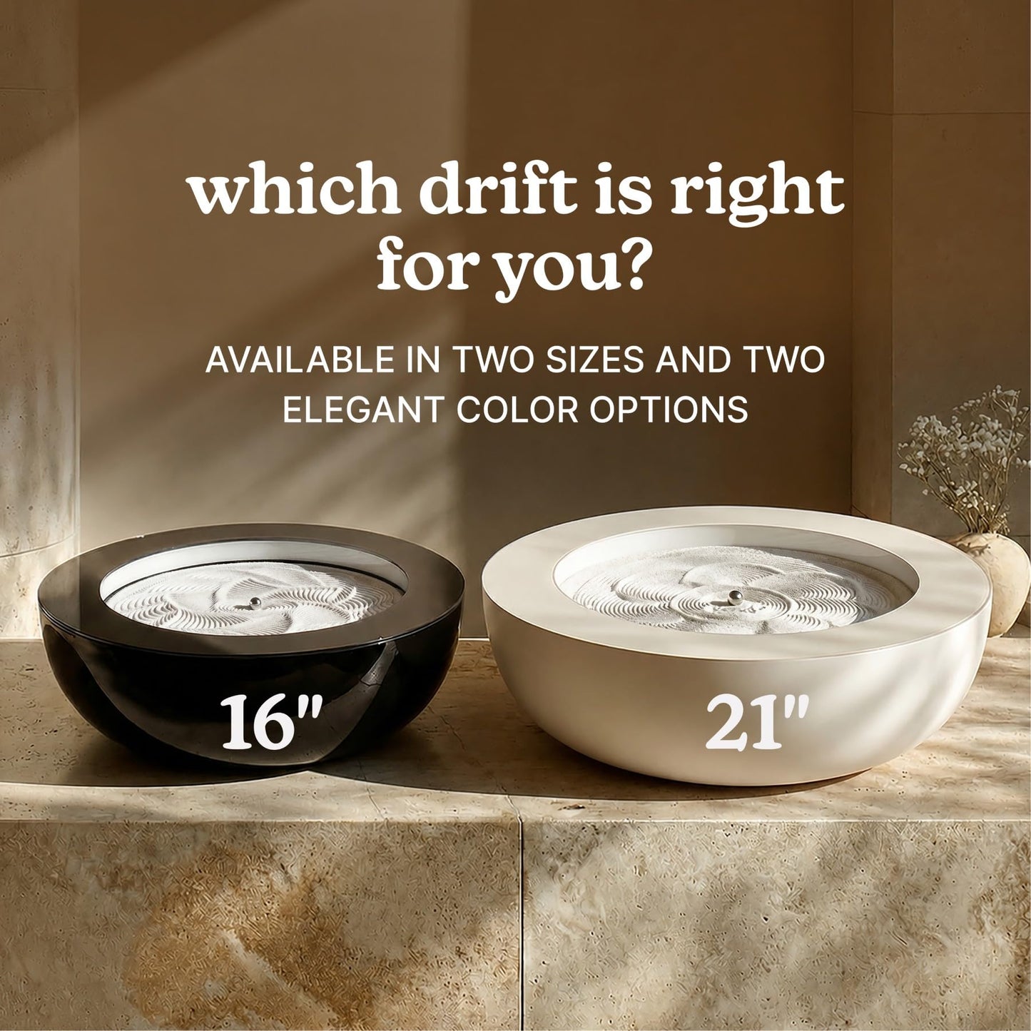 HoMedics Drift Sandscape Perpetual Motion Machine – 16 Inch