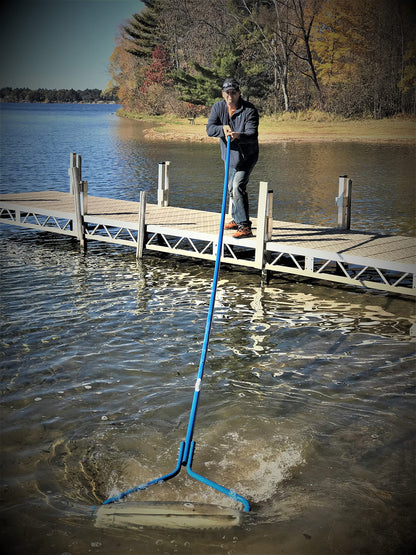 Beachroller Lake Weed Removal Tool with 20-Ft Handle & Steel Blades